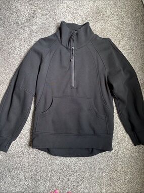 Lululemon Long Black Half-Zip Funnel Neck